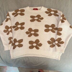 Madewell fuzzy white sweater